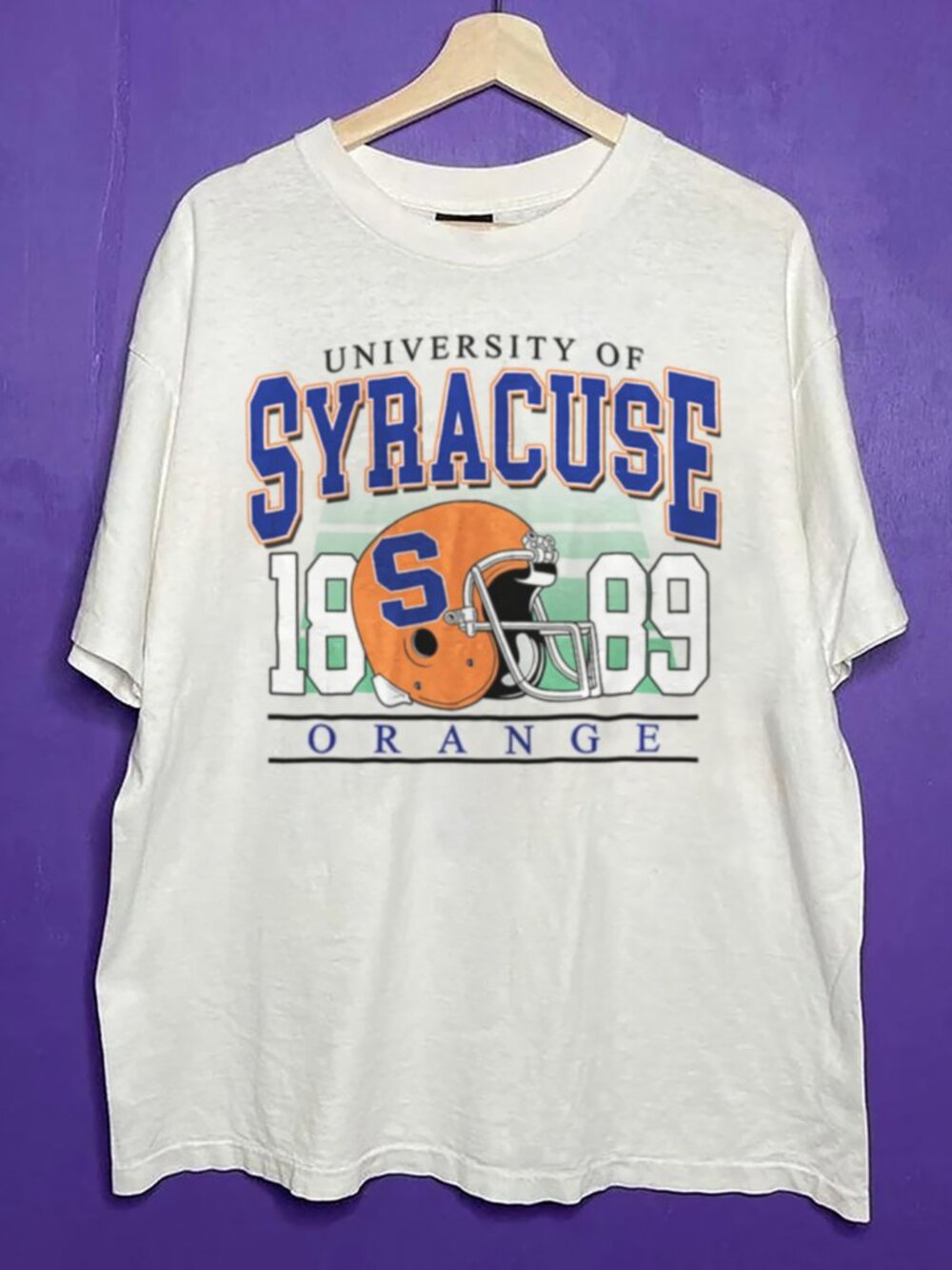 Vintage Syracuse Orange Football Logo Shirt, Retro Syracuse University Shirt Tee